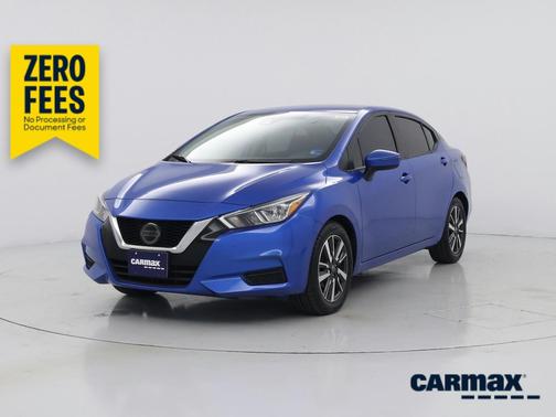 Blue 2021 Nissan Versa SV