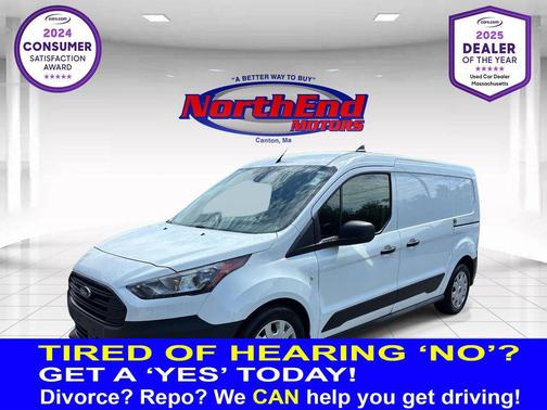 Frozen White 2023 Ford Transit Connect XL Cargo Van