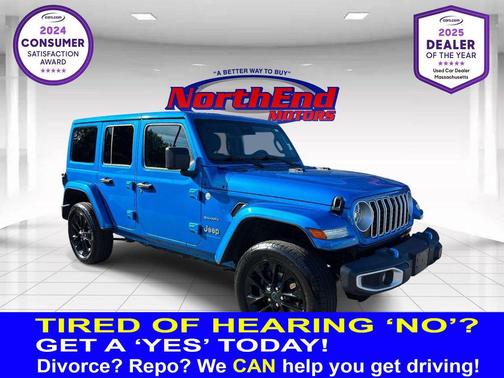 Hydro Blue Pearlcoat 2024 Jeep Wrangler 4xe Sahara