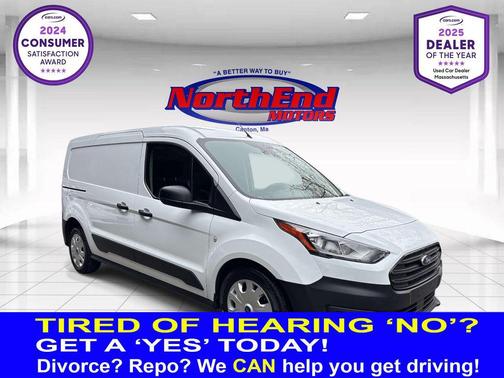 Frozen White 2022 Ford Transit Connect XL Cargo Van