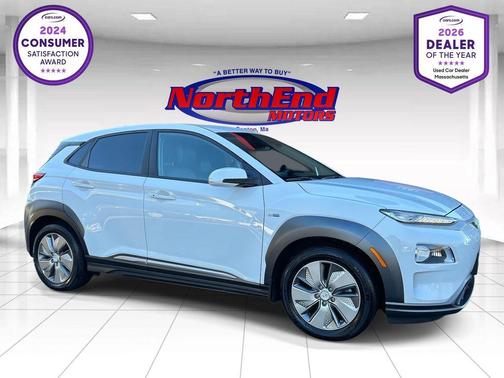 Chalk White 2019 Hyundai KONA EV Ultimate