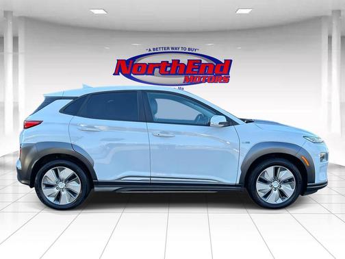 Chalk White 2019 Hyundai KONA EV Ultimate
