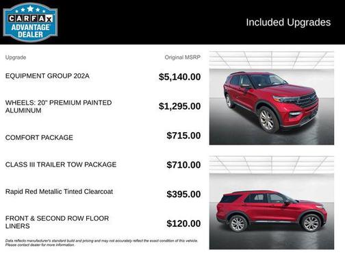Rapid Red Metallic Tinted Clearcoat 2020 Ford Explorer XLT