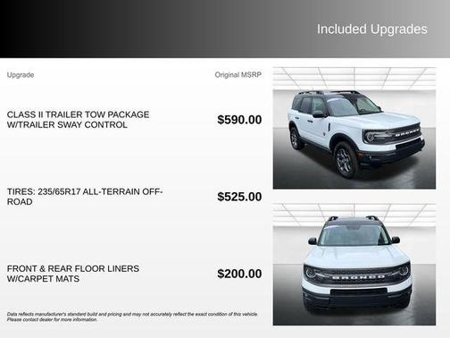 Oxford White 2022 Ford Bronco Sport Badlands