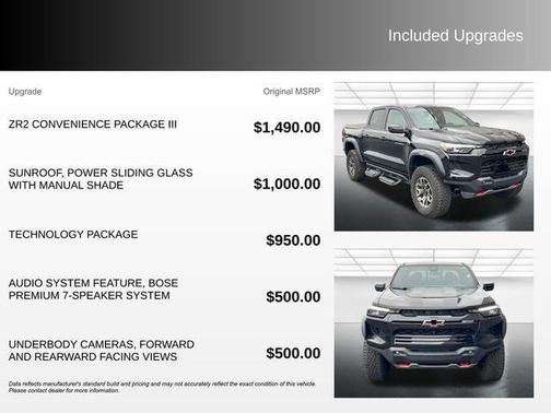 Black 2024 Chevrolet Colorado ZR2