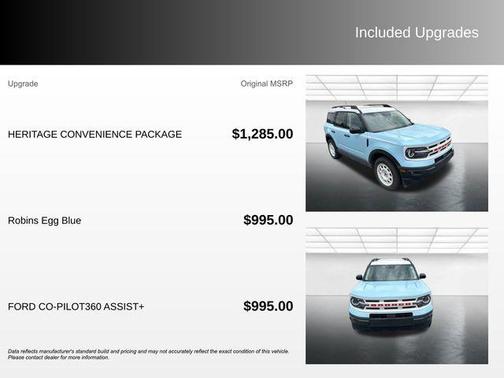 Robins Egg Blue 2024 Ford Bronco Sport Heritage