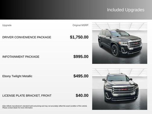 Ebony Twilight Metallic 2023 GMC Acadia AWD SLE