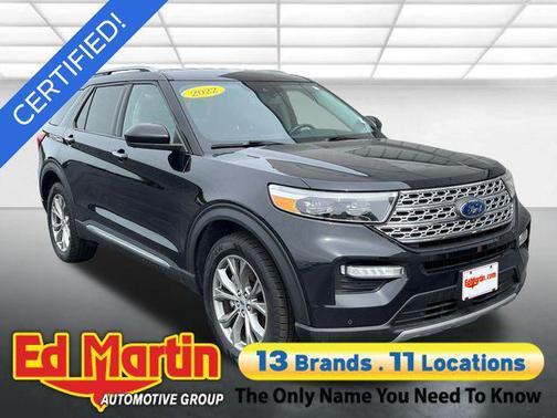 Agate Black Metallic 2022 Ford Explorer Limited