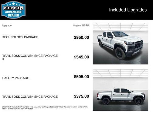 Summit White 2023 Chevrolet Colorado Trail Boss