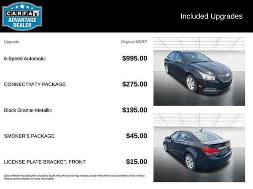 Black Granite Metallic 2012 Chevrolet Cruze LS