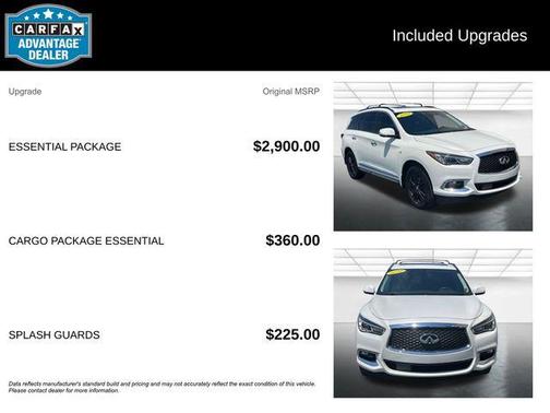 Majestic White 2020 INFINITI QX60 Luxe