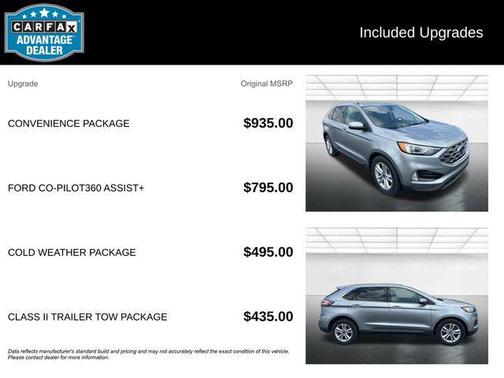 Silver Metallic 2020 Ford Edge SEL