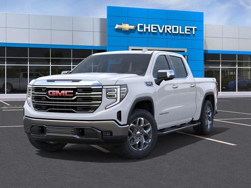 Glacier White Tricoat 2026 GMC Sierra 1500 SLT