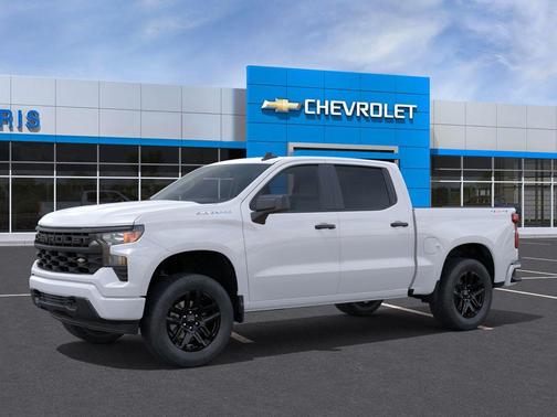 Summit White 2026 Chevrolet Silverado 1500 Custom
