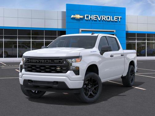 Summit White 2026 Chevrolet Silverado 1500 Custom