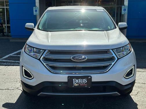 White Platinum Clearcoat Metallic 2016 Ford Edge Titanium