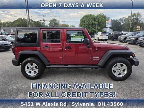 Deep Cherry Red Crystal Pearlcoat 2012 Jeep Wrangler Unlimited Sport