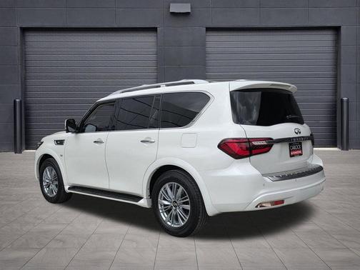 Moonstone White 2019 INFINITI QX80 Luxe