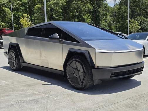 Silver 2024 Tesla Cybertruck CYBERBEAST