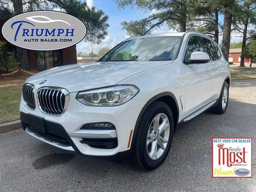 White 2020 BMW X3 xDrive30i