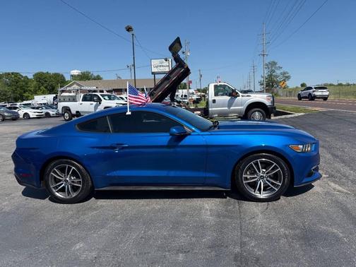 Blue 2017 Ford Mustang EcoBoost Premium