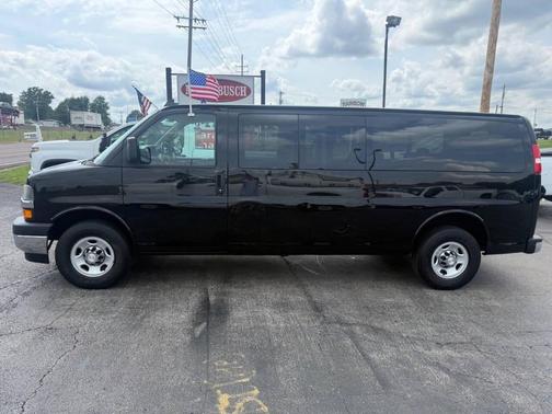 Black 2018 Chevrolet Express 3500 LT