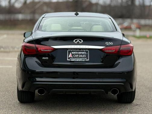 Black 2019 INFINITI Q50 3.0t LUXE