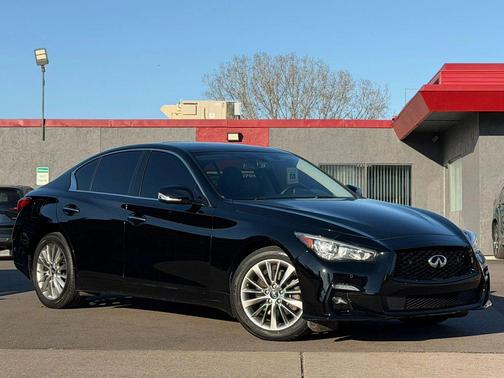 Black Obsidian 2022 INFINITI Q50 3.0t LUXE