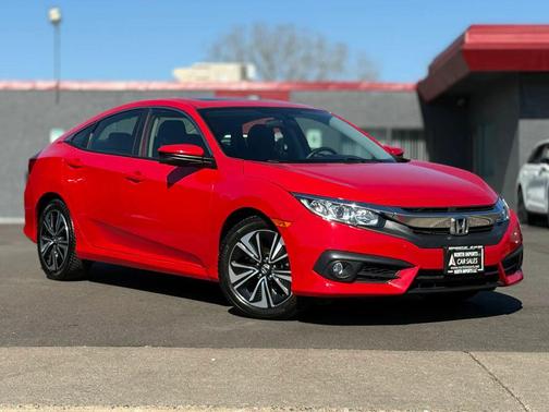 Red 2018 Honda Civic EX-T