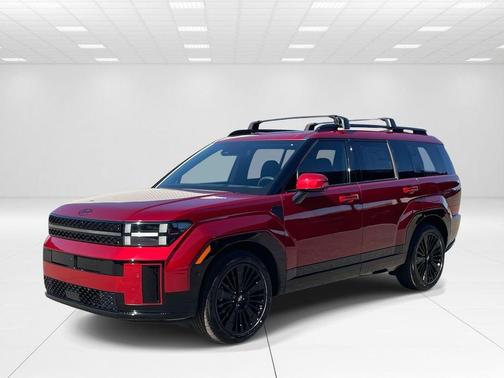 Red 2026 Hyundai SANTA FE HEV Calligraphy