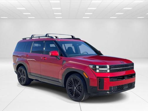 Red 2026 Hyundai SANTA FE HEV Calligraphy