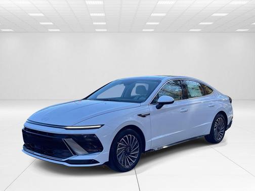 White 2026 Hyundai SONATA Hybrid SEL