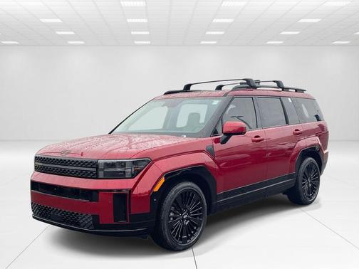 Red 2026 Hyundai SANTA FE HEV Calligraphy