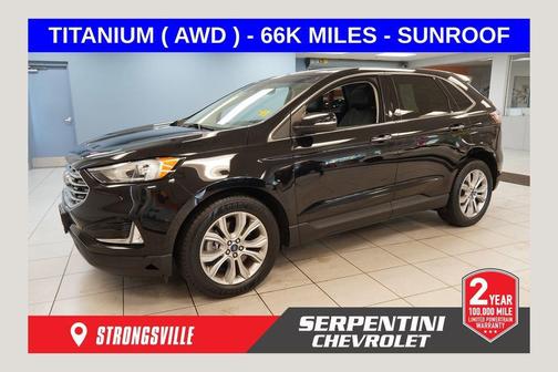 Black Metallic 2019 Ford Edge Titanium