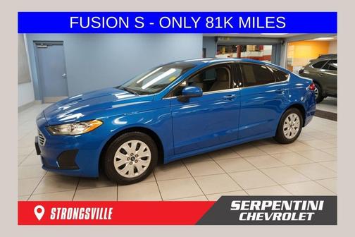 Blue Metallic 2019 Ford Fusion S