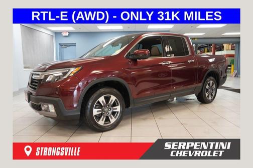 Red 2017 Honda Ridgeline RTL-E