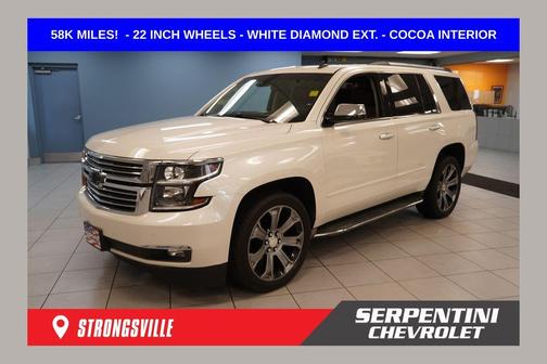 White Diamond Clearcoat 2015 Chevrolet Tahoe LTZ