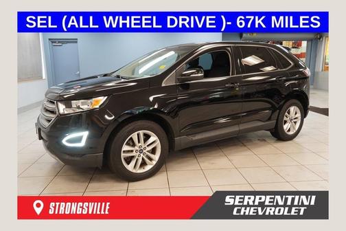 Shadow Black 2017 Ford Edge SEL