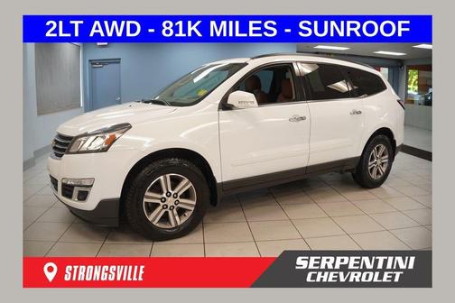 Summit White 2016 Chevrolet Traverse 2LT