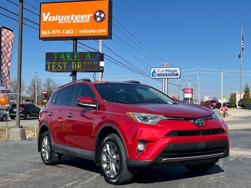 Red 2017 Toyota RAV4 Limited SUV