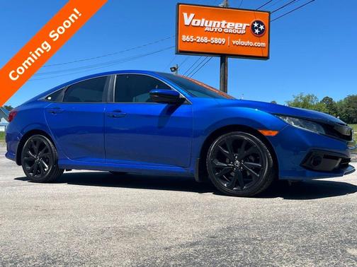 Blue 2021 Honda Civic Sport