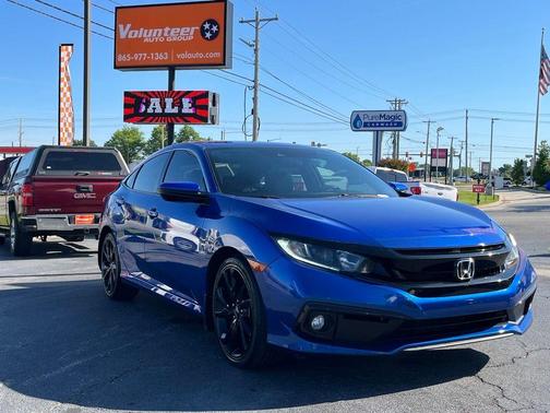 Blue 2021 Honda Civic Sport