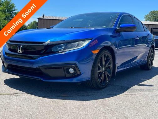 Blue 2021 Honda Civic Sport