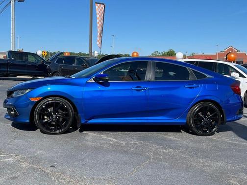 Blue 2021 Honda Civic Sport