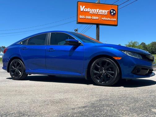 Blue 2021 Honda Civic Sport