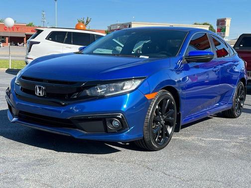 Blue 2021 Honda Civic Sport