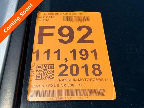 Silver 2018 Lexus NX 300 F Sport