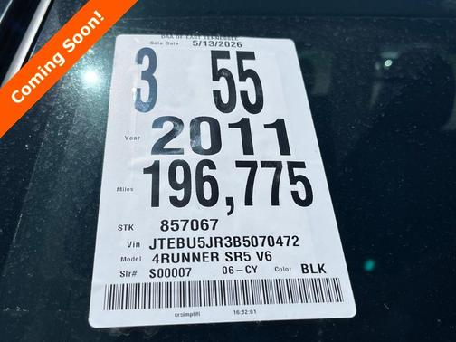 Black 2011 Toyota 4Runner SR5