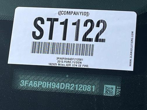 Tuxedo Black Metallic 2013 Ford Fusion SE