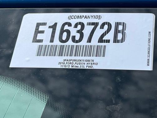 2019 Ford Fusion Hybrid SEL